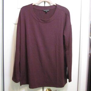 Banana Republic Purple Sweatshirt Tunic Sz L